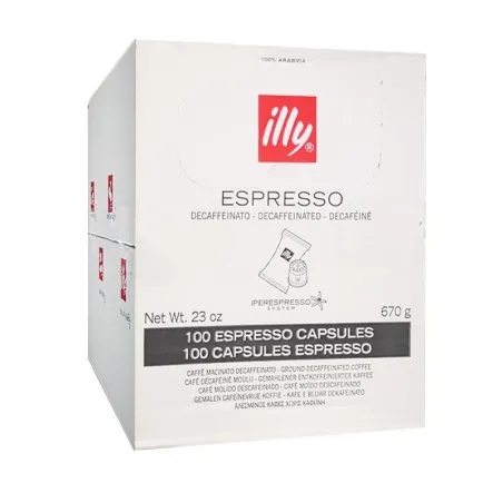 100 cápsulas Espresso Descafeinado Iperespresso Illy 100 cápsulas Espresso Descafeinado Iperespresso Illy
