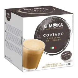 Cortado  Gimoka® , Dolce Gusto® compatible  16 cápsulas