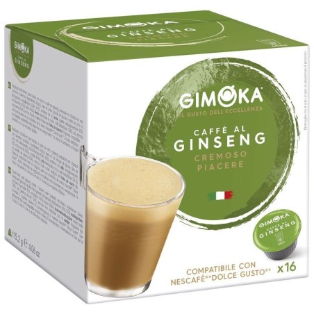 Café al Ginseng Gimoka® , Dolce Gusto® compatibles 16 cápsulas