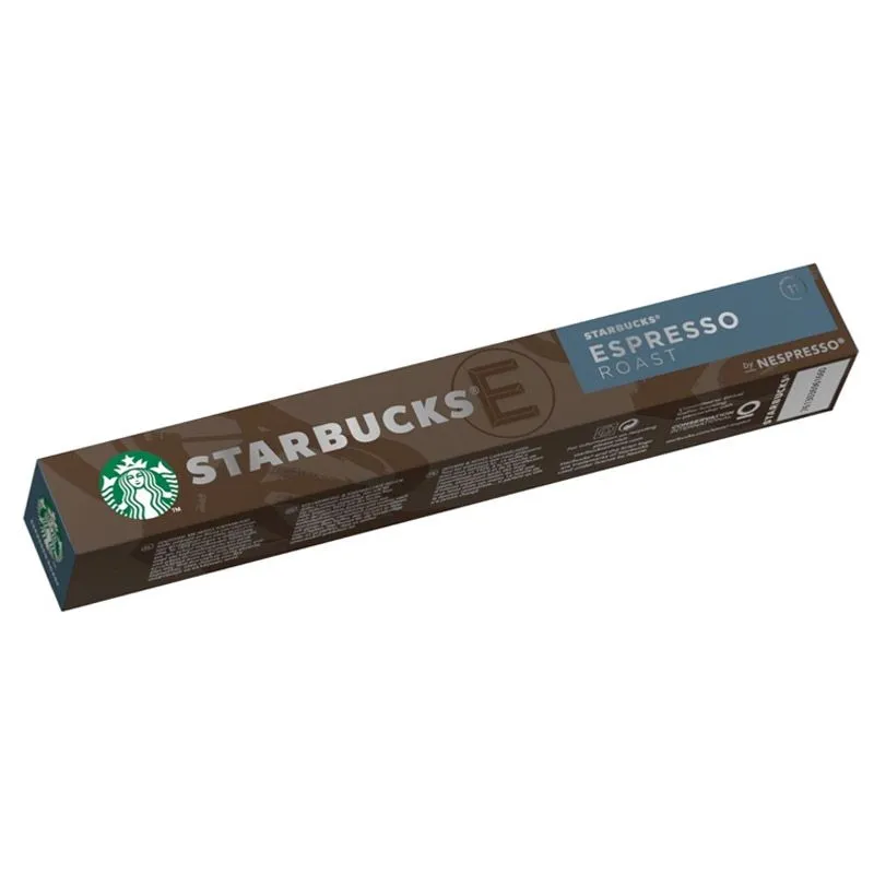 Espresso Roast Starbucks, 10 cápsulas compatibles con Nespresso.