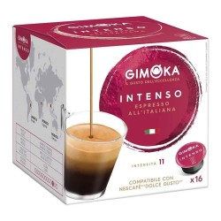 Espresso Intenso Gimoka, Dolce Gusto compatible  16 cápsulas