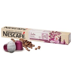 India Nescafé, 10 cápsulas Nespresso aluminio intensidad 9