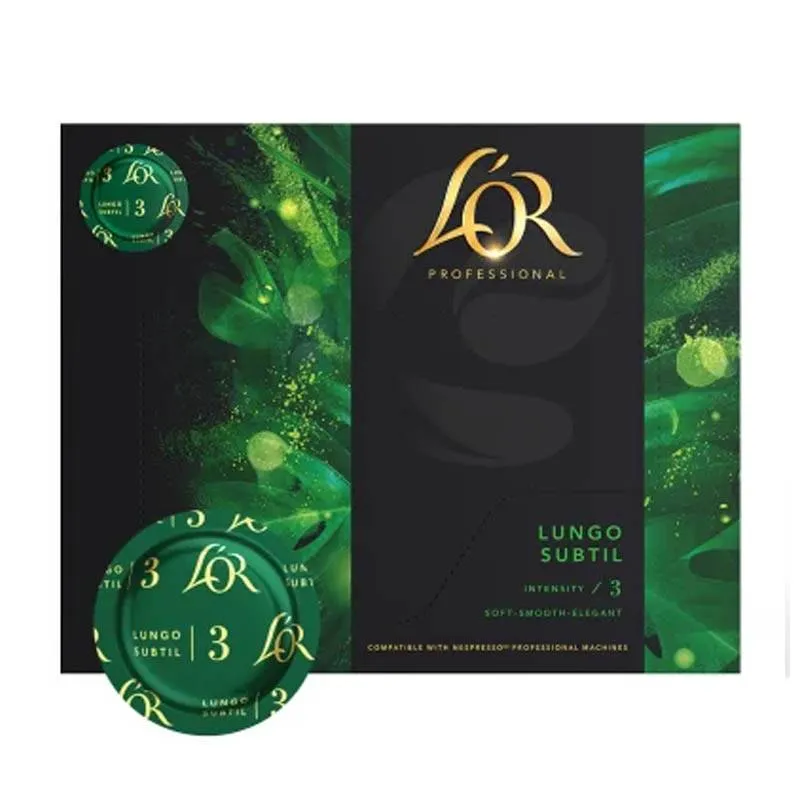 Lungo Subtil L'OR, 50 cápsulas para Nespresso Pro.