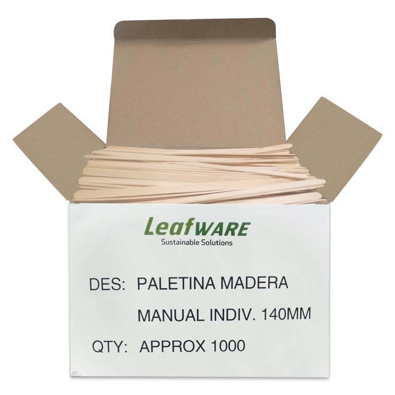 Paletinas de madera Leafware 1000 unidades