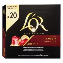 Selection Barista L'Or, 20 cápsulas aluminio compatibles NESPRESSO
