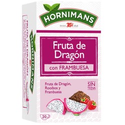 Fruta de Dragón, Rooibos y frambuesa sin teína Hornimans 20 sobres