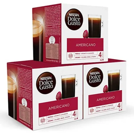 Café Americano Pack 48 cápsulas Dolce Gusto Café Americano Pack 48 cápsulas Dolce Gusto