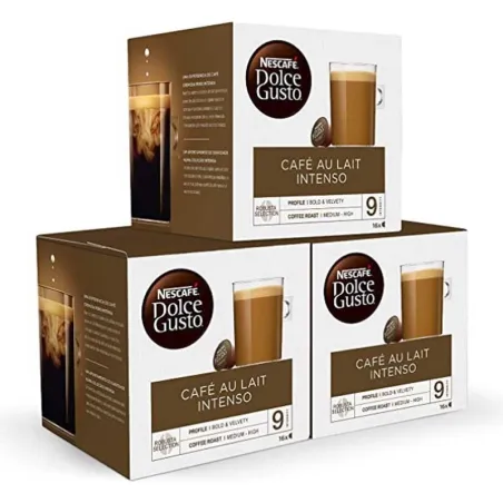 Café con leche Intenso Dolce Gusto Nescafé, 48 cápsulas.