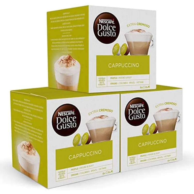 Cappucino 24 servicios. Pack 48 unidades Dolce Gusto Cappucino 24 servicios. Pack 48 unidades Dolce Gusto