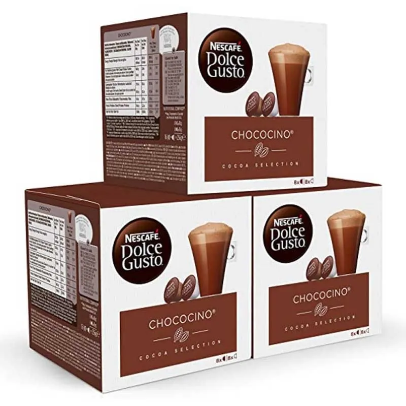 Chococino, 24 + 24 cápsulas. Dolce Gusto.