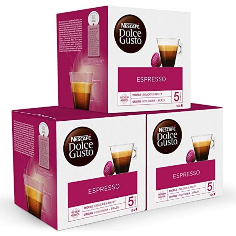 Café Espresso 100% Arabica Pack 48 cápsulas Dolce Gusto