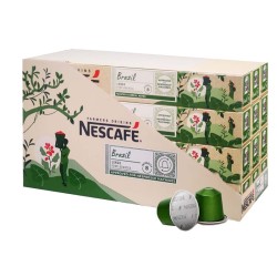 Brazil Lungo Nescafé. 120 cápsulas de Aluminio (12 tubos de 10 cafés)  Formato ahorro