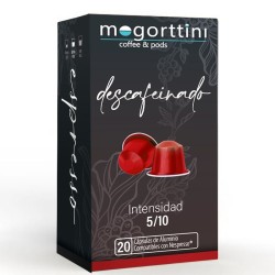 Descafeinado Mogorttini, caja de 20 cápsulas. Compatibles  Nespresso.