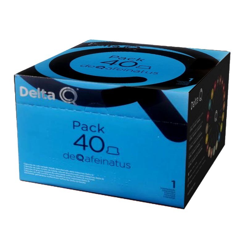 Pack XL Deqafeinatus, Espresso descafeinado, 40 cápsulas Delta Q
