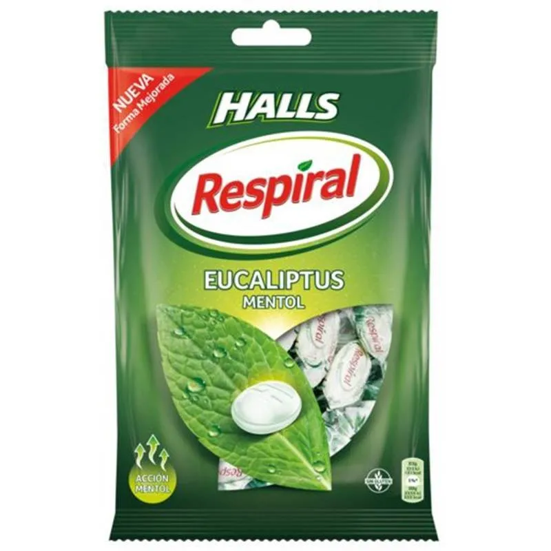 Respiral caramelos Eucaliptus mentol, 150g Halls Respiral caramelos Eucaliptus mentol, 150g Halls
