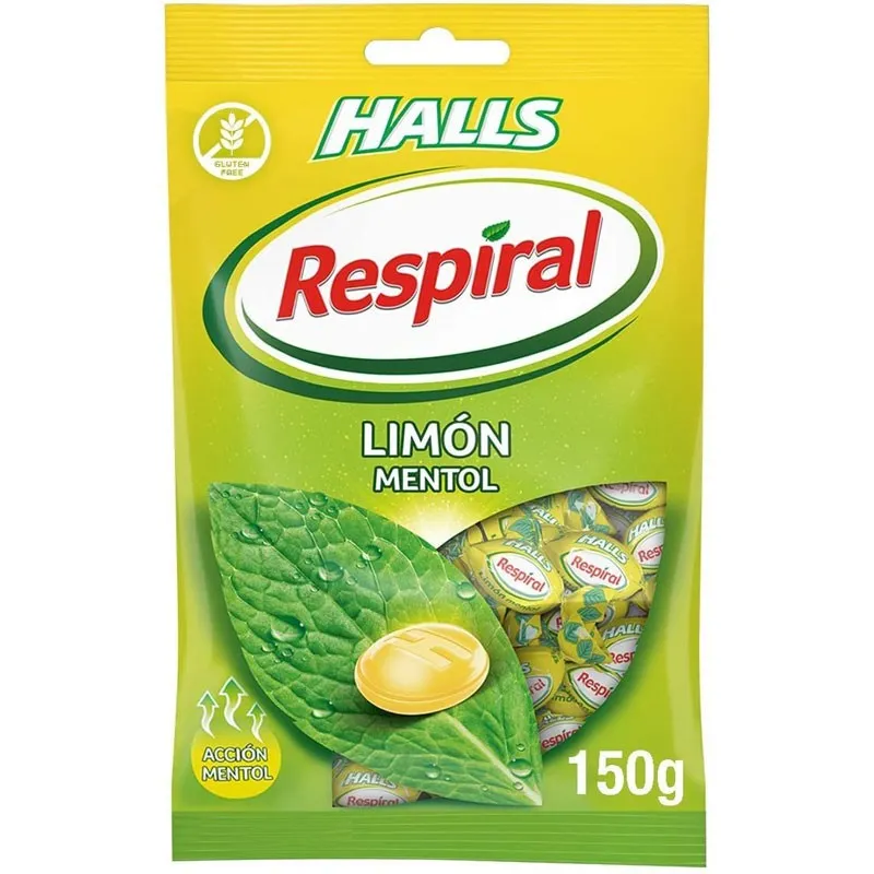 Respiral caramelos Limón Mentol, 150 gramos Halls Respiral caramelos Limón Mentol, 150 gramos Halls