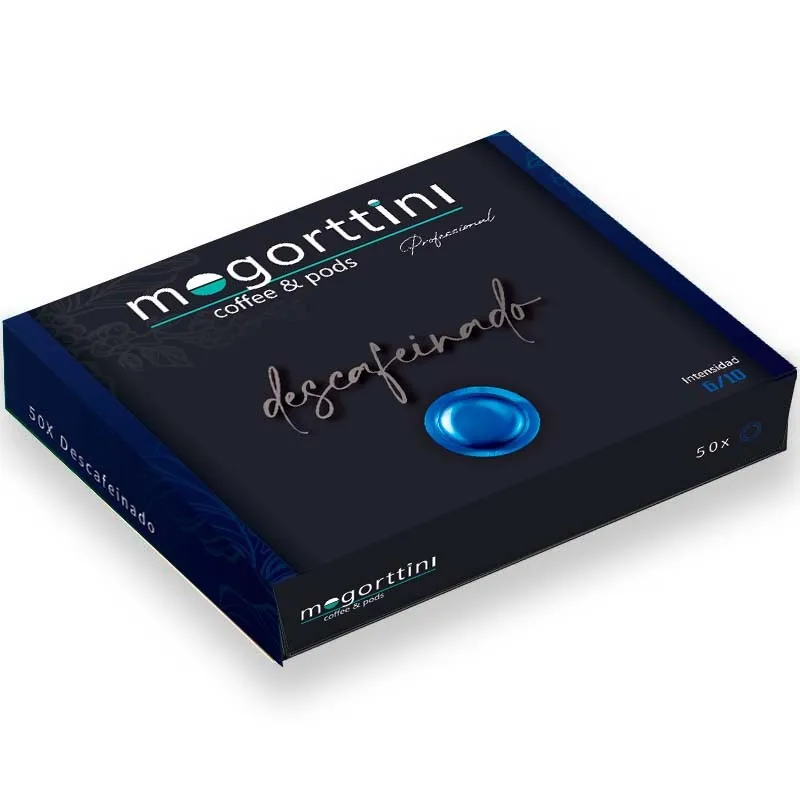 Descafeinado Mogorttini, compatibles con Nespresso Profesional 50 cápsulas.