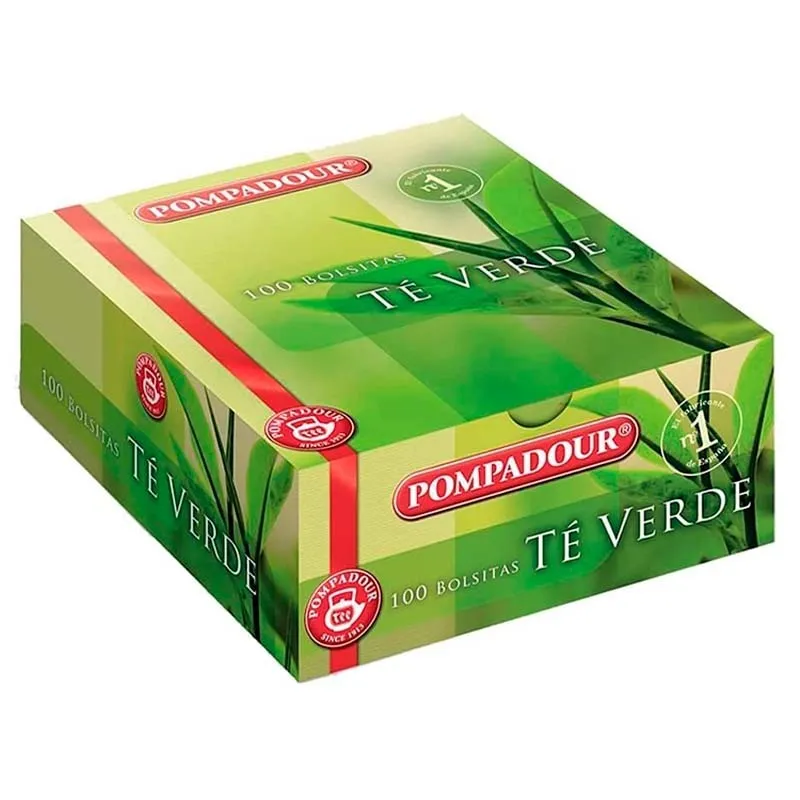 Té Verde Pompadour 100 Bolsitas Té Verde Pompadour 100 Bolsitas