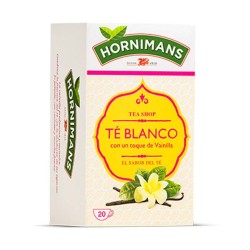 Hornimans Té Blanco con un Toque de Vainilla, 20 bolsitas.