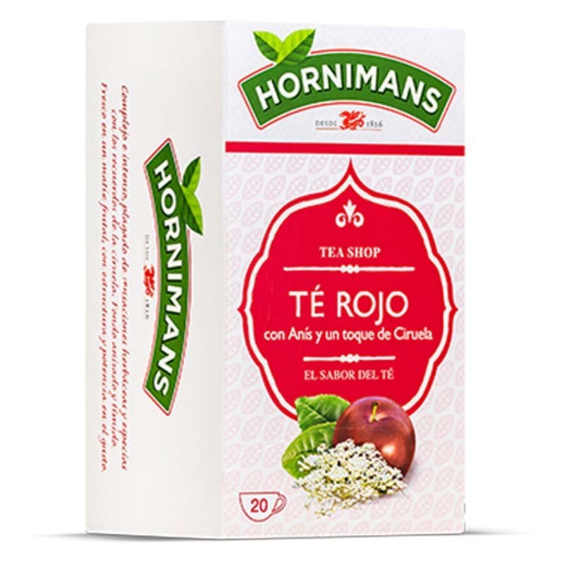 Hornimans, Té Rojo con Anís y un Toque de Ciruela.