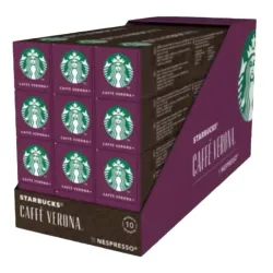 master verona starbucks 120 cápsulas compatibles nespresso