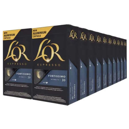 Fortissimo L'or 20 cajas compatible Nespresso 200 cápsulas Fortissimo L'or 20 cajas compatible Nespresso 200 cápsulas