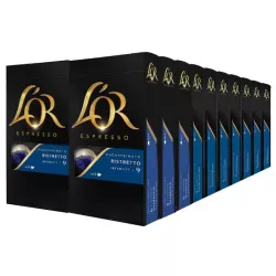 Ristretto Descafeinado L'or 20 cajas compatible Nespresso 200 cápsulas