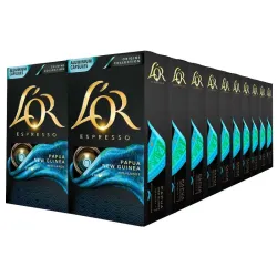 Papua Nueva Guinea L'or 20 cajas compatible Nespresso 200 cápsulas