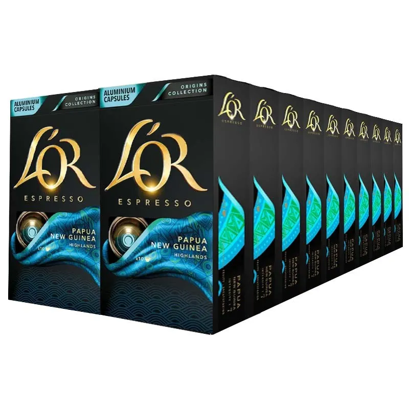 Papua Nueva Guinea L'or 20 cajas compatible Nespresso 200 cápsulas Papua Nueva Guinea L'or 20 cajas compatible Nespresso 200 cápsulas