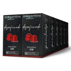 Descafeinado Mogorttini 12 cajas de 20 cápsulas Compatibles  Nespresso