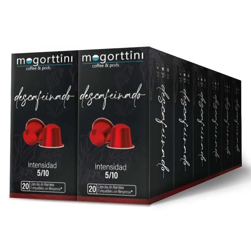 Descafeinado Mogorttini 12 cajas de 20 cápsulas cada una. Compatibles Nespresso Descafeinado Mogorttini 12 cajas de 20 cápsulas cada una. Compatibles Nespresso