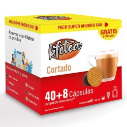 Cortado Dolce gusto compatible  marca Kfetea 48 cápsulas, Formato Super Ahorro