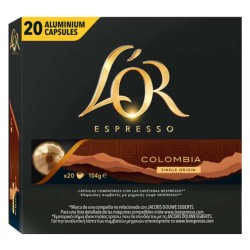 Colombia Andes 20 cápsulas L'OR  compatibles Nespresso
