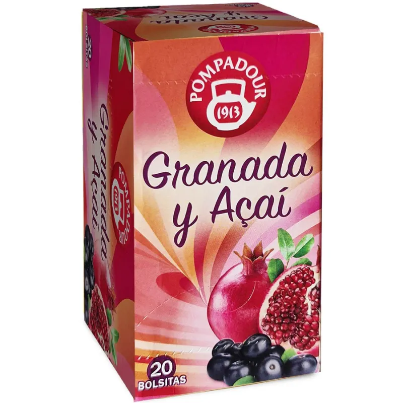 Infusión Granada y Açai Pompadour. 20 unidades