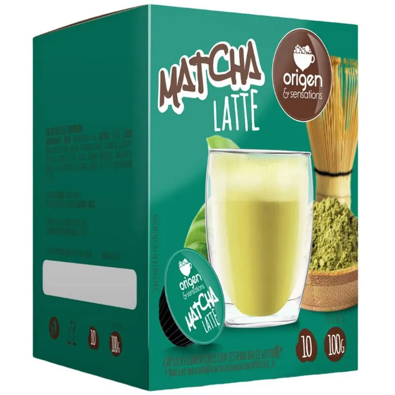 Matcha Latte en cápsulas, 10 cápsulas Origen&Sensations compatibles con Dolce Gusto Matcha Latte en cápsulas, 10 cápsulas Origen&Sensations compatibles con Dolce Gusto