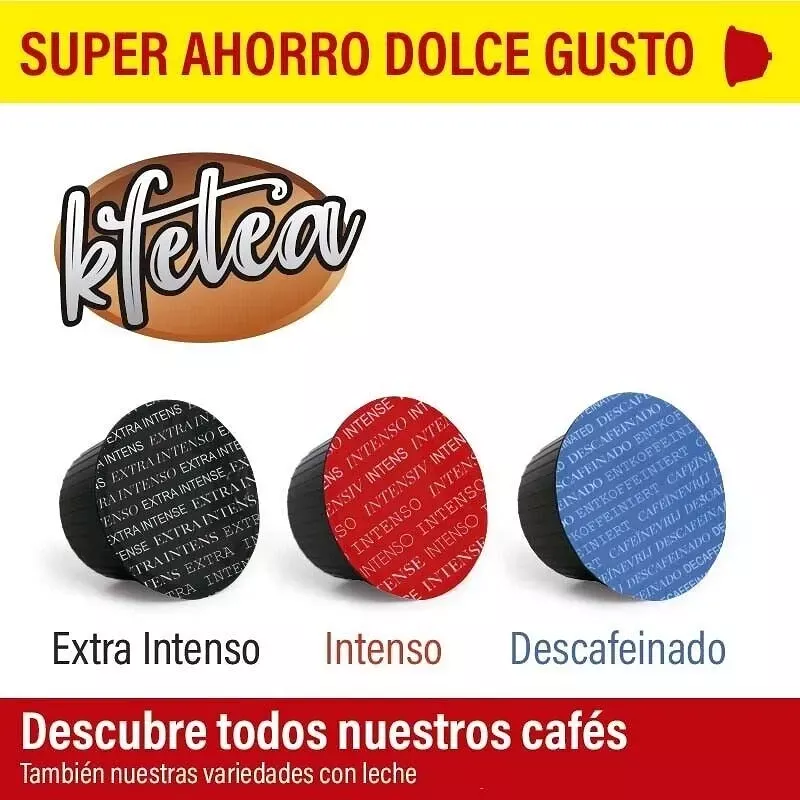 Capsulas Degustación Café compatibles con Dolce Gusto, Kfetea Capsulas Degustación Café compatibles con Dolce Gusto, Kfetea