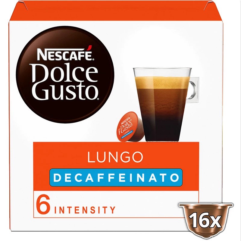 Café Lungo Descafeinado Dolce Gusto 16 unidades