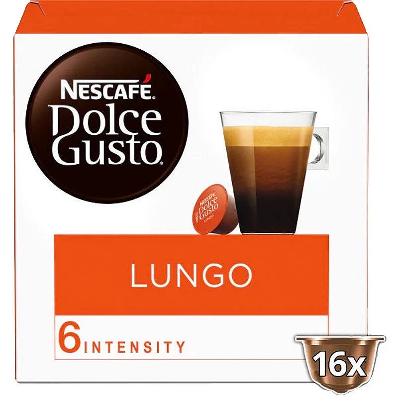 Café Lungo Dolce Gusto 16 cápsulas