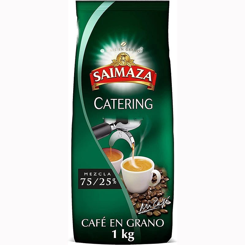 Saimaza, café en grano especial  Catering mezcla, 75/25% 1 kg. Hosteleria y horeca