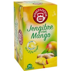 Jengibre con Mango, 20 bolsitas Pompadour