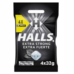 Halls Extra Fuerte, bolsa de caramelos  4 sticks de 32 gramos