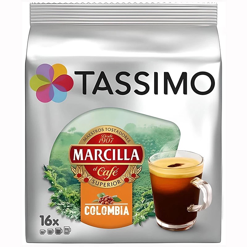 Espresso Colombia, 16 cápsulas Tassimo Marcilla