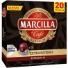 Extra Intenso Marcilla, 20 cápsulas de aluminio compatibles con Nespresso