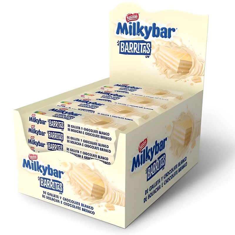 Milkybar Snack Nestlé, 30 barritas de 34gr.