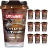 10 Café Latte Cappuccino Catunambú. Para llevar. Professional Spanish Premium Coffe 220ml.
