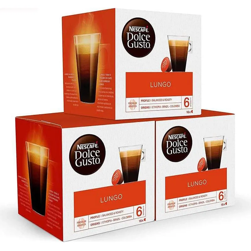 Café Lungo Pack 48 cápsulas Dolce Gusto