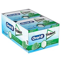 Trident Oral-B Hierbabuena, caja 12 paquetes X 10 chicles