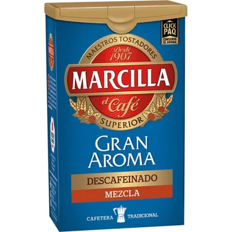 Marcilla molido Gran Aroma descafeinado mezcla, 250 gramos Marcilla molido Gran Aroma descafeinado mezcla, 250 gramos