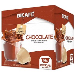 Chocolate Bicafé, 16 cápsulas compatibles con Dolce Gusto