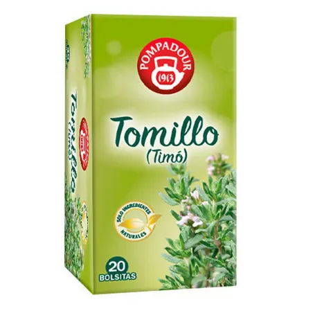 Tomillo (timonet) 20 infusiones Pompadour Tomillo (timonet) 20 infusiones Pompadour